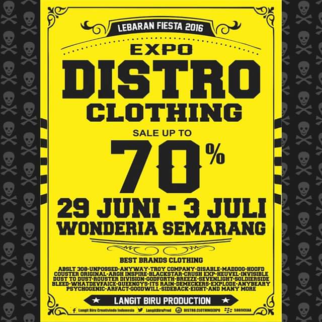 Day 1
<a href="/wonderiaSMG/">Wonderia Semarang</a> 
Clothing expo
Kunjungi Stan <a href="/unpossedcloth/">Unpossed</a> <a href="/anywaycloth/">Anyway</a> 
Disc.buy1get1

All item
Promo big sale