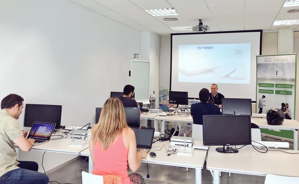 Chelo_IMES's tweet photo. Comenzamos #Meraki360° en @IngramMicroES con @jordipizarro @meraki @merakipartners @cisco_spain @IMadvanced_ES https://t.co/qmb7ocnI2O