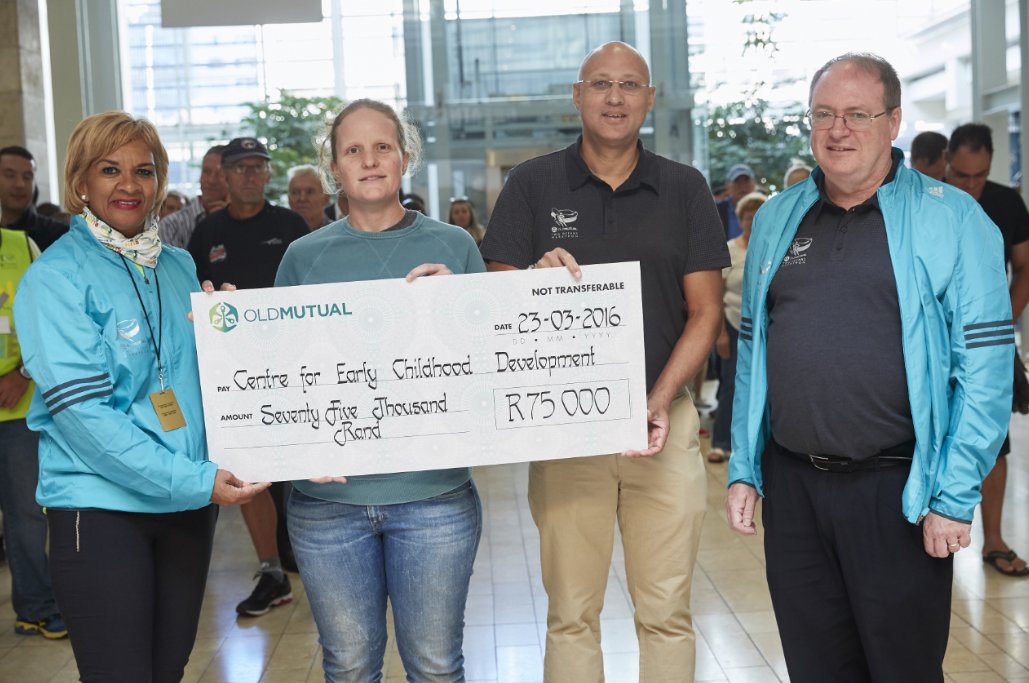 2OceansMarathon's tweet photo. Thanks to your incredible support, TOMI were able to raise R75 000 for #OMTOM2016 beneficiary, @CECD_online. https://t.co/Thtg7Y3ovq
