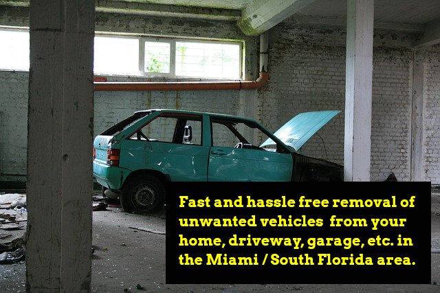 miamijunkyard's tweet photo. Fast and hassle free removal of #UnwantedVehicles from your home, garage, etc. in the #Miami / #SouthFlorida area. https://t.co/Qf2cPq0bnQ