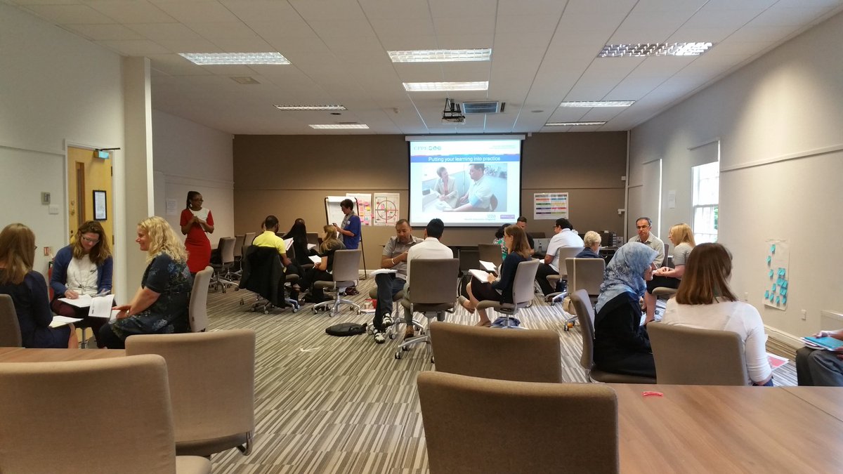 L__May's tweet photo. And we're off! Consultation skills #CSfPP Day 3 of #GPPTP @GPPharmacists @cppeengland @HelenGMiddleton https://t.co/krXoZvLXJe