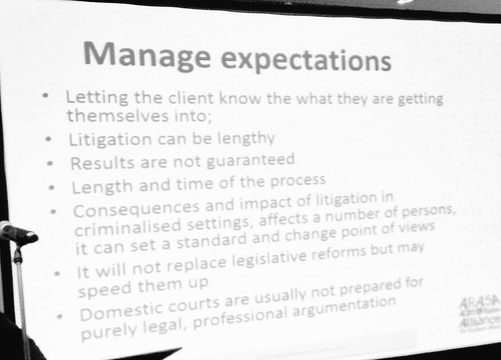 Follow_SALC's tweet photo. Mokoena highlights the value of lawyers managing client expectations in #HealthLitigation @_ARASAcomms https://t.co/vONUCbHLA4