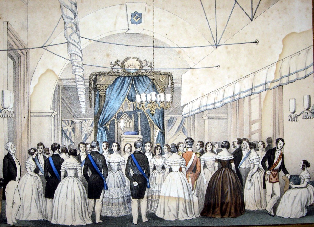 MuseumFreemason's tweet photo. Details about the Tercentenary Grand Ball out now #UGLE2017 Here is an image of one in 1850 https://t.co/2zlxq7rM8q https://t.co/dG44W3j48k