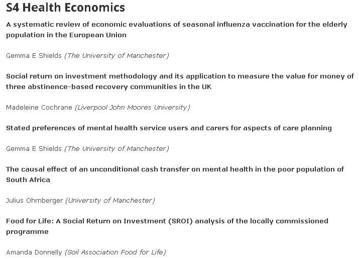 HealthEcon_MCR (@healthecon_mcr) on Twitter photo On Friday <a href="/JWEO_O/">Julius Ohrnberger</a> & @gemmaeshields are presenting <a href="/FestivalofPH/">13th International Festival of Public Health</a> (Parallel Session 1 #healtheconomics) #PHFest2016 On Friday <a href="/JWEO_O/">Julius Ohrnberger</a> & @gemmaeshields are presenting <a href="/FestivalofPH/">13th International Festival of Public Health</a> (Parallel Session 1 #healtheconomics) #PHFest2016