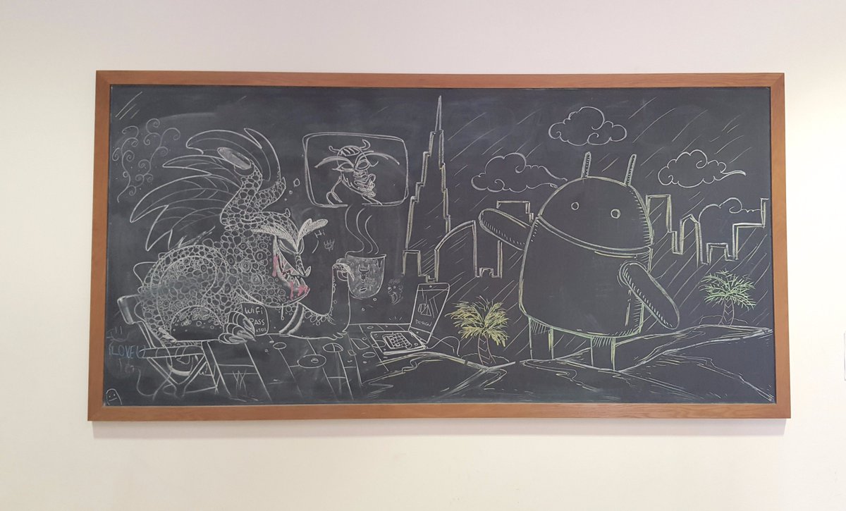 Who’s the anonymous artist behind this masterpiece? #a4space #chalkboardart