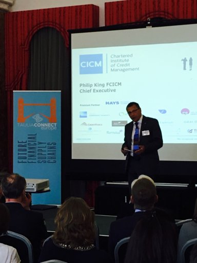 Kunal_Pandya's tweet photo. Philip King - CEO Chartered Institute of Credit Management takes the stage. #TauliaConnect #futureFSC https://t.co/gNUNmPexeV