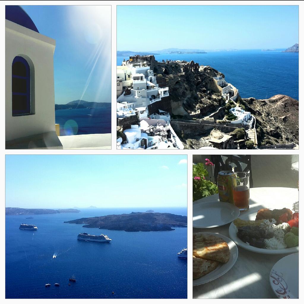 MelBoleat's tweet photo. 3 week break from the pharmacy world before my new job... currently cruising in the med #stunningsantorini https://t.co/UJ5KZc4EwJ