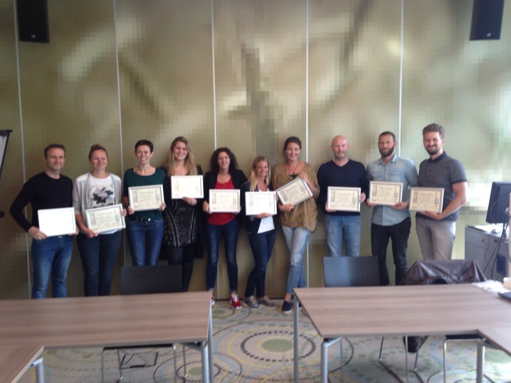 Trots op een nieuwe groep lean green belts binnen #sanoma/sbs
