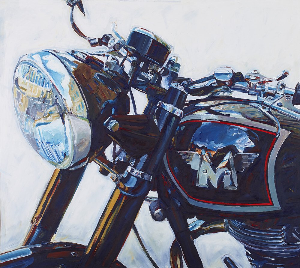 HintzStudios's tweet photo. Completed my #MatchlessMotorcycle painting. #HintzStudios #motorcycleart #classicmotorcyce @MatchlessLondon https://t.co/HFbaCOd6bj