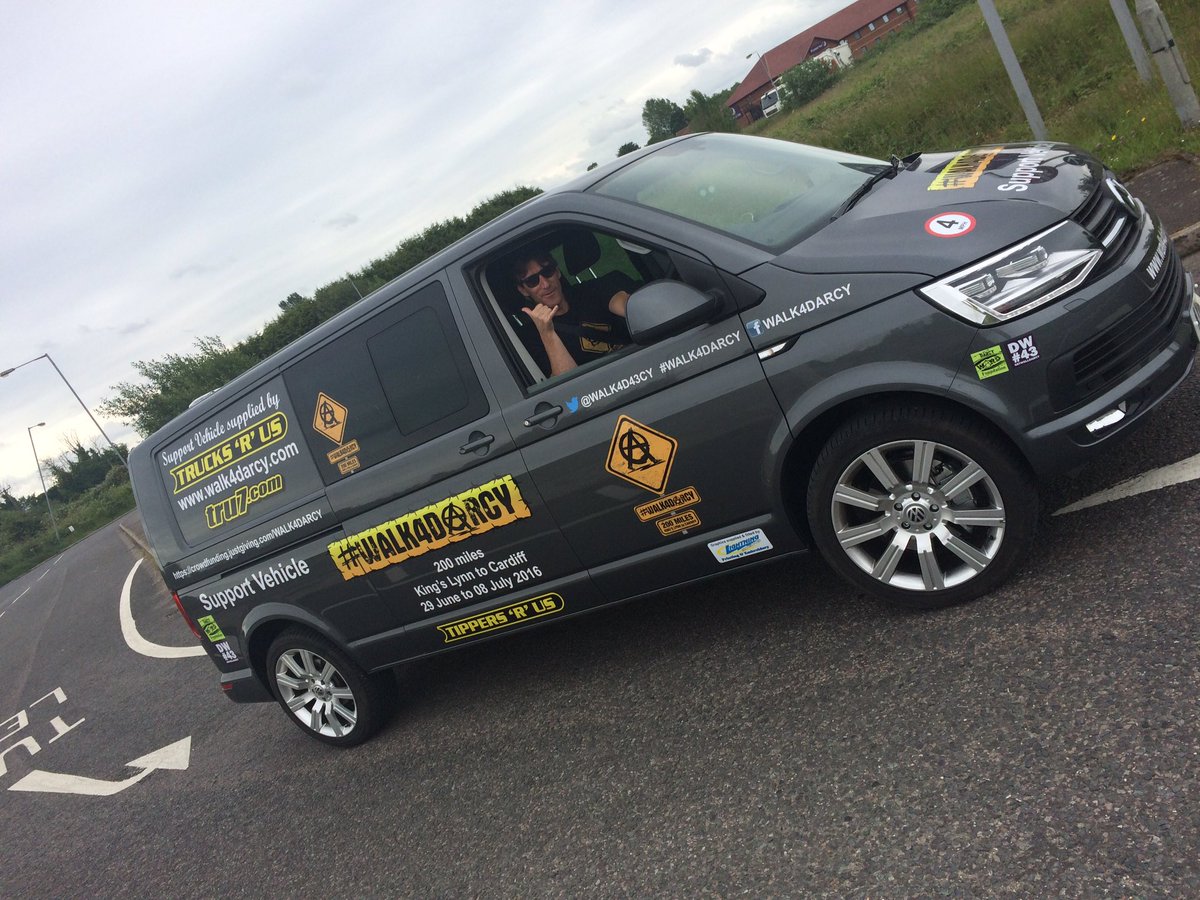 @WALK4DARCY (@walk4d43cy) on Twitter photo Our day 1 support vehicle driver <a href="/SkidMark73/">Mark Lemon</a> was actually nice & dry while the boys walked in the rain! Our day 1 support vehicle driver <a href="/SkidMark73/">Mark Lemon</a> was actually nice & dry while the boys walked in the rain!