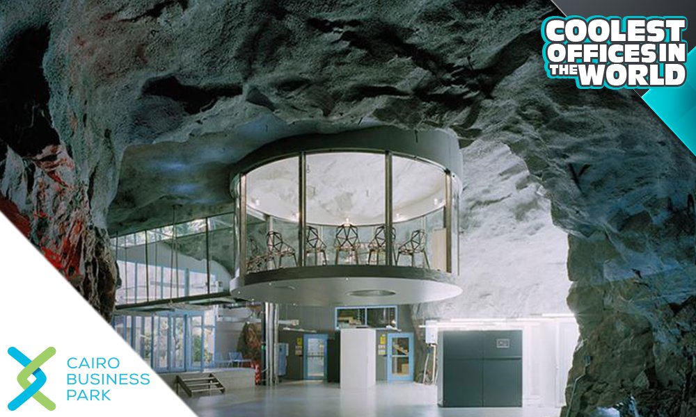 White mountain office’s underground data center has greenhouses, waterfalls&amp;German submarine engines.#coolestoffices