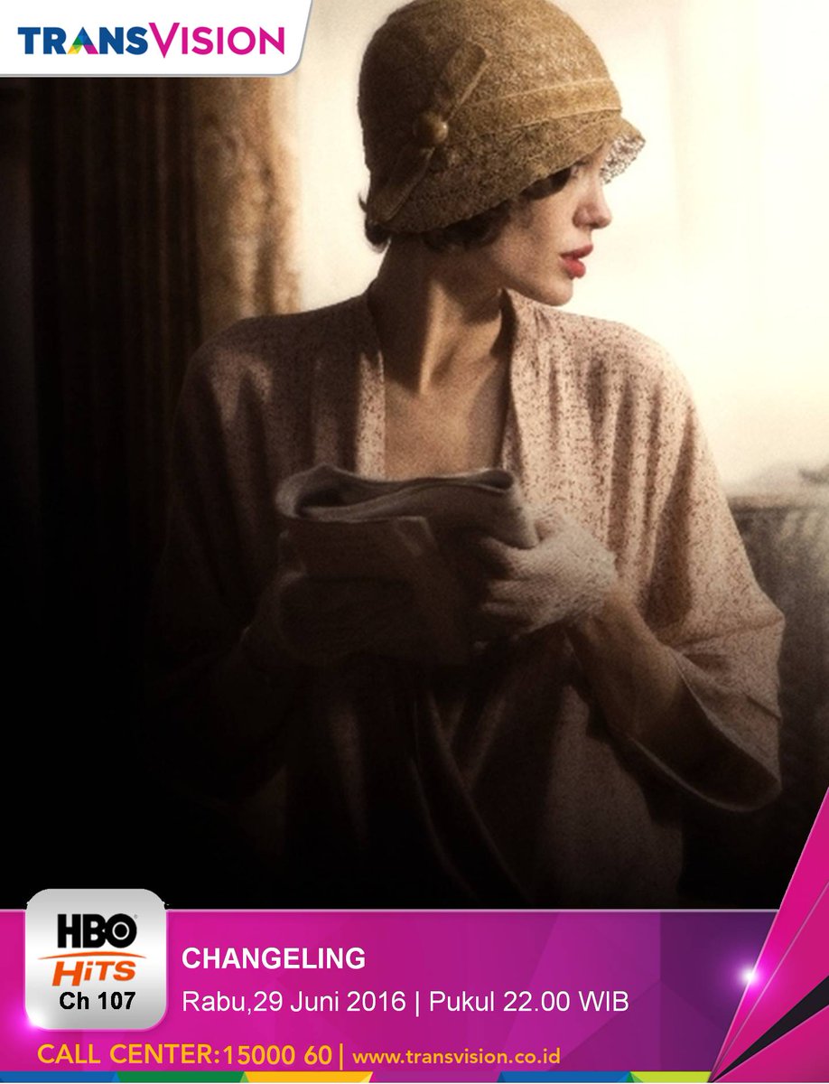 Film tentang perjuangan seorang ibu dalam menemukan anaknya.CHANGELING,jam 10.00pm di HBO Hits Ch 107