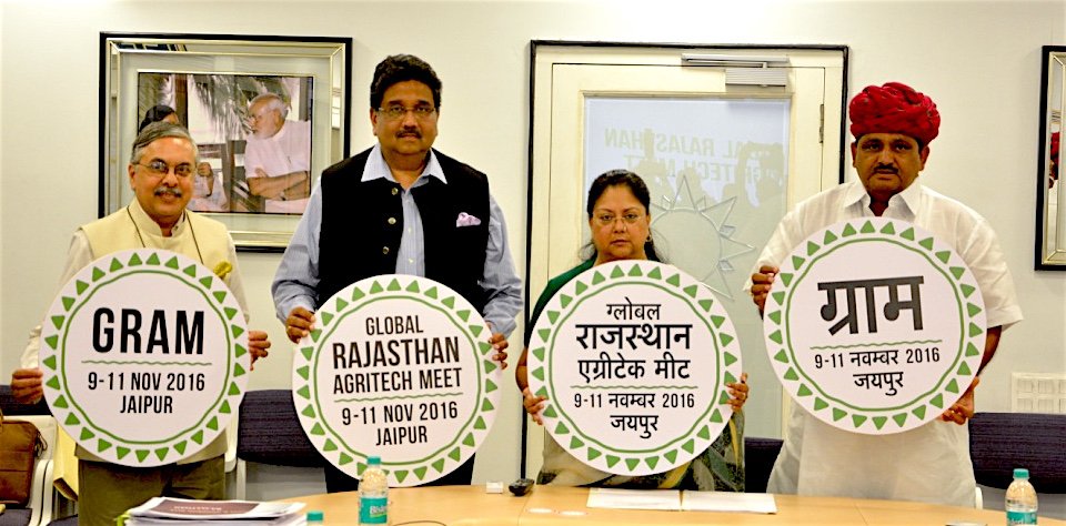 indianewsshorts's tweet image. Launched the website &amp;amp; logo of Global Rajasthan #AgriTechMeet gramrajasthan.in 
@VasundharaBJP