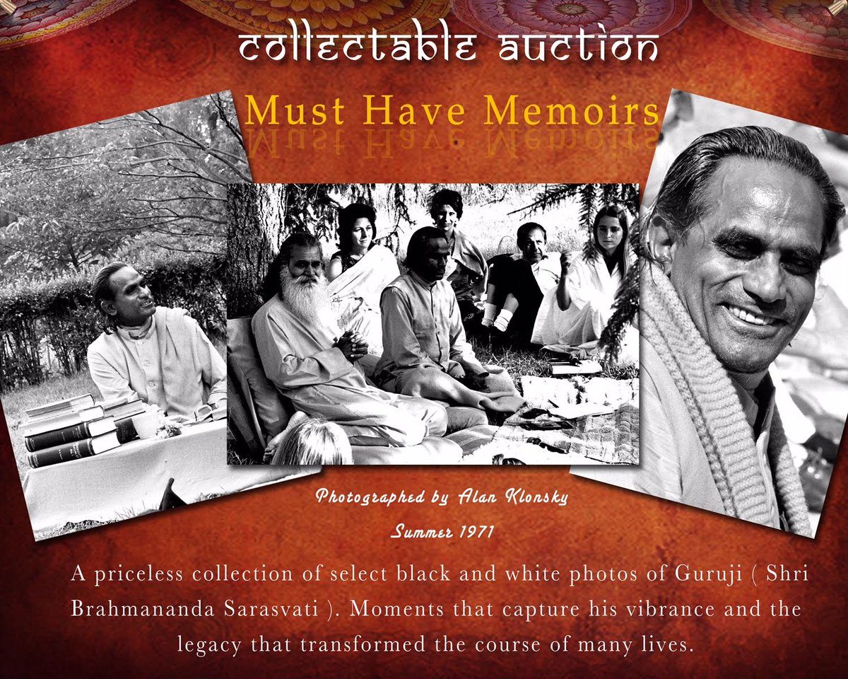 Come to our Convocation Events!  including....our first Gallery Event  of Photos of Guruji from 1971!