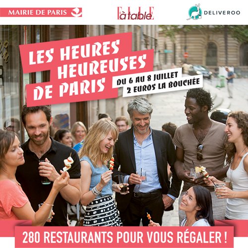 Le meilleur de la gastronomie parisienne revient les 6,7 et 8 juillet 2016 <a href="/Elle/">Elle Flanders</a> <a href="/Deliveroo_FR/">🍣 Deliveroo France</a> #HeuresHeureusesEAT