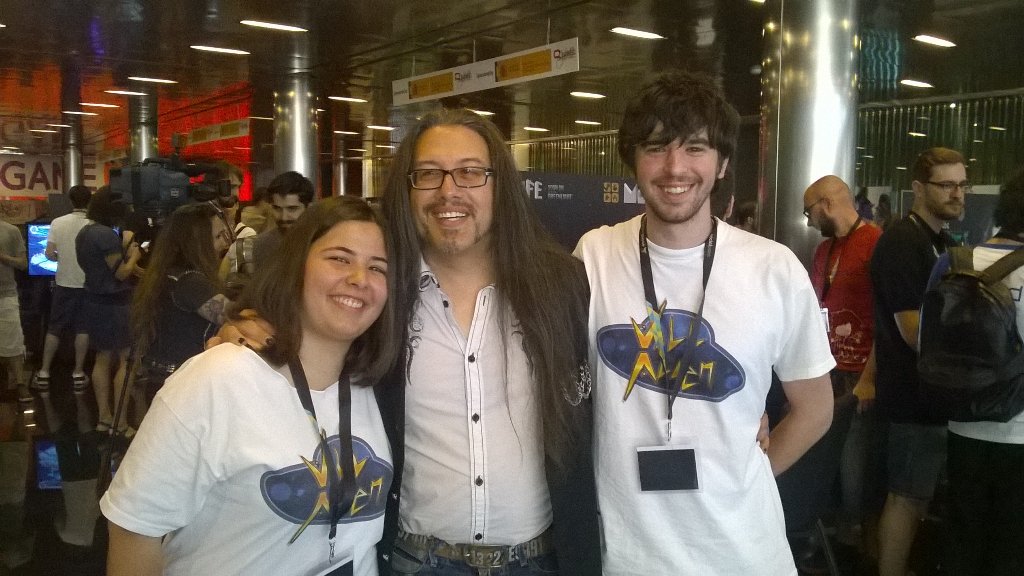 Ismael_Sagredo's tweet photo. My partners of @VillAlien with @romero in @gamelab 2016. Quake was my first pc game and was awasome! https://t.co/IaY3FHfegA