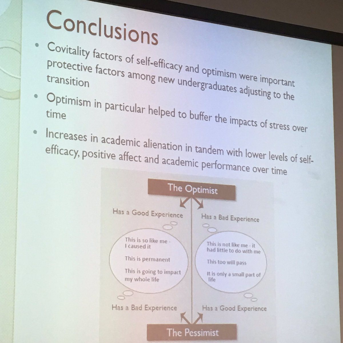 Optimism buffers impacts of stress for students <a href="/Amy_SEST/">Amy</a> <a href="/MMUPsychology/">Manchester Met Uni Psychology</a> #FRIHSC16
