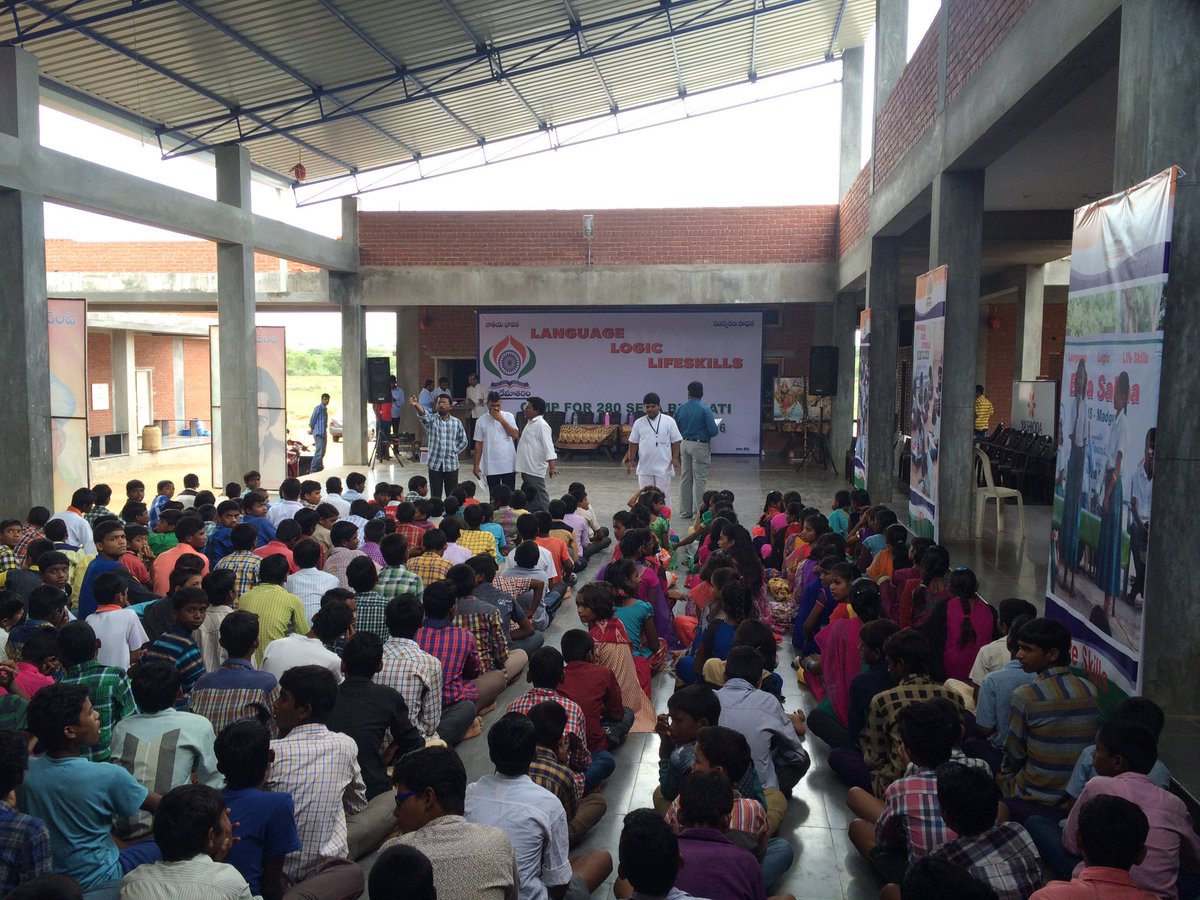 sevabharathitg's tweet photo. #Sevabharathi #Telangana #VandemataramFoundation camp for 280 students of 13 #Chatrawas @ #Aksharavanam https://t.co/MiMKqOe7aB