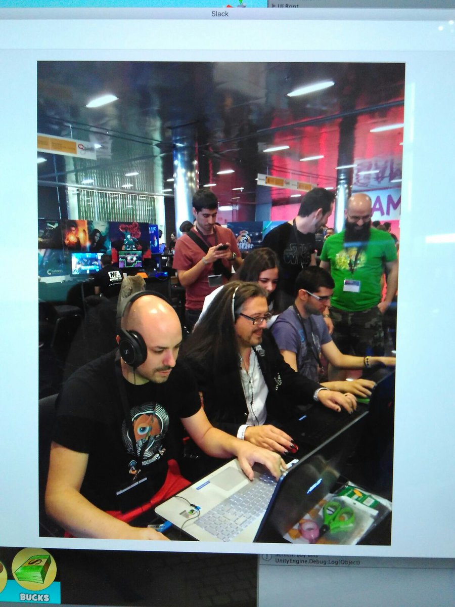 Beaqueen93's tweet photo. John Romero played @VillAlien in our stand at @gamelab . Thank you @romero ! #Villalien #Gamelab #gamelab16 https://t.co/QPwF7RC16F