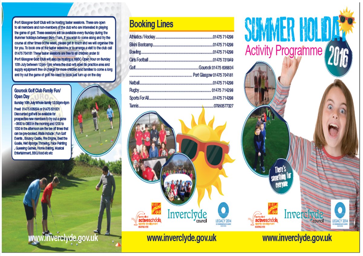 CSHinverclyde's tweet photo. SUMMER IS HERE!! Check out what our hub clubs (and others) have on offer this summer! https://t.co/IkD63KYGOJ