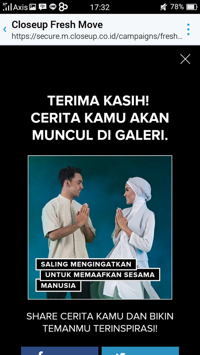 tenlyy07's tweet photo. @CloseupID #FreshMove jangan lupa untuk sling memaafkan yah =) selamat puasa https://t.co/YIsIJCHN1N