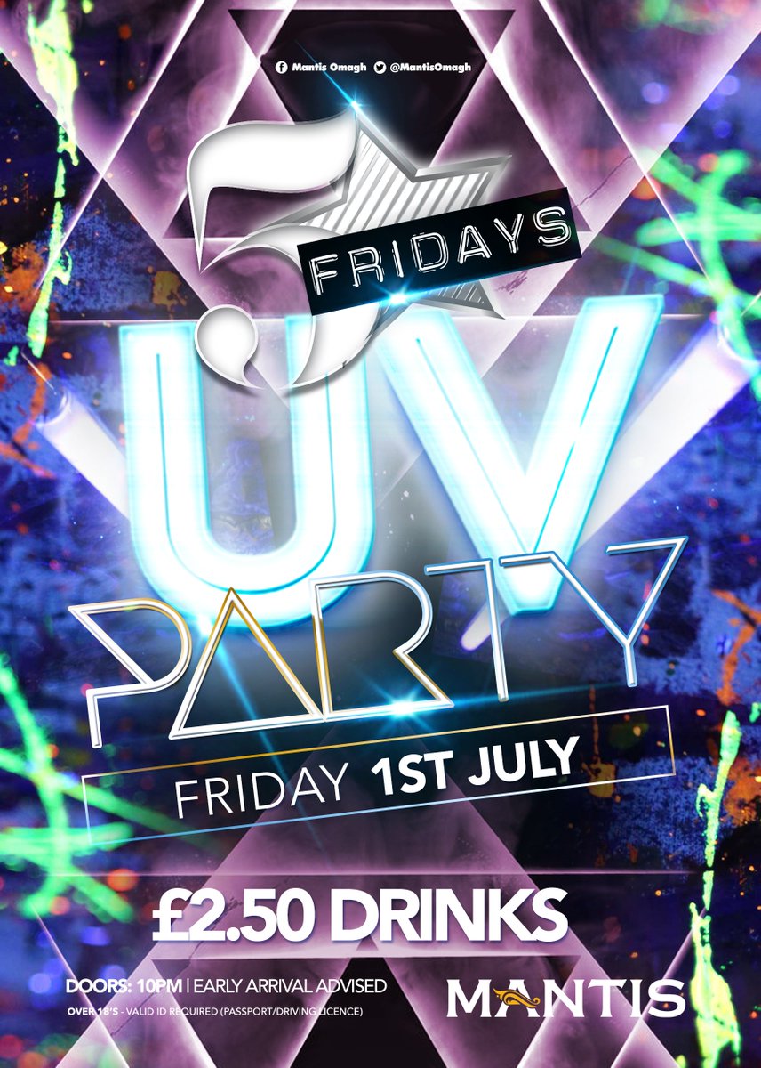 mantisomagh's tweet image. UV PARTY THIS FRIDAY!!
 GUESTLIST FULLY BOOKED
BUSES booking all the time!
Buses availaible with @EmmasClubPromos