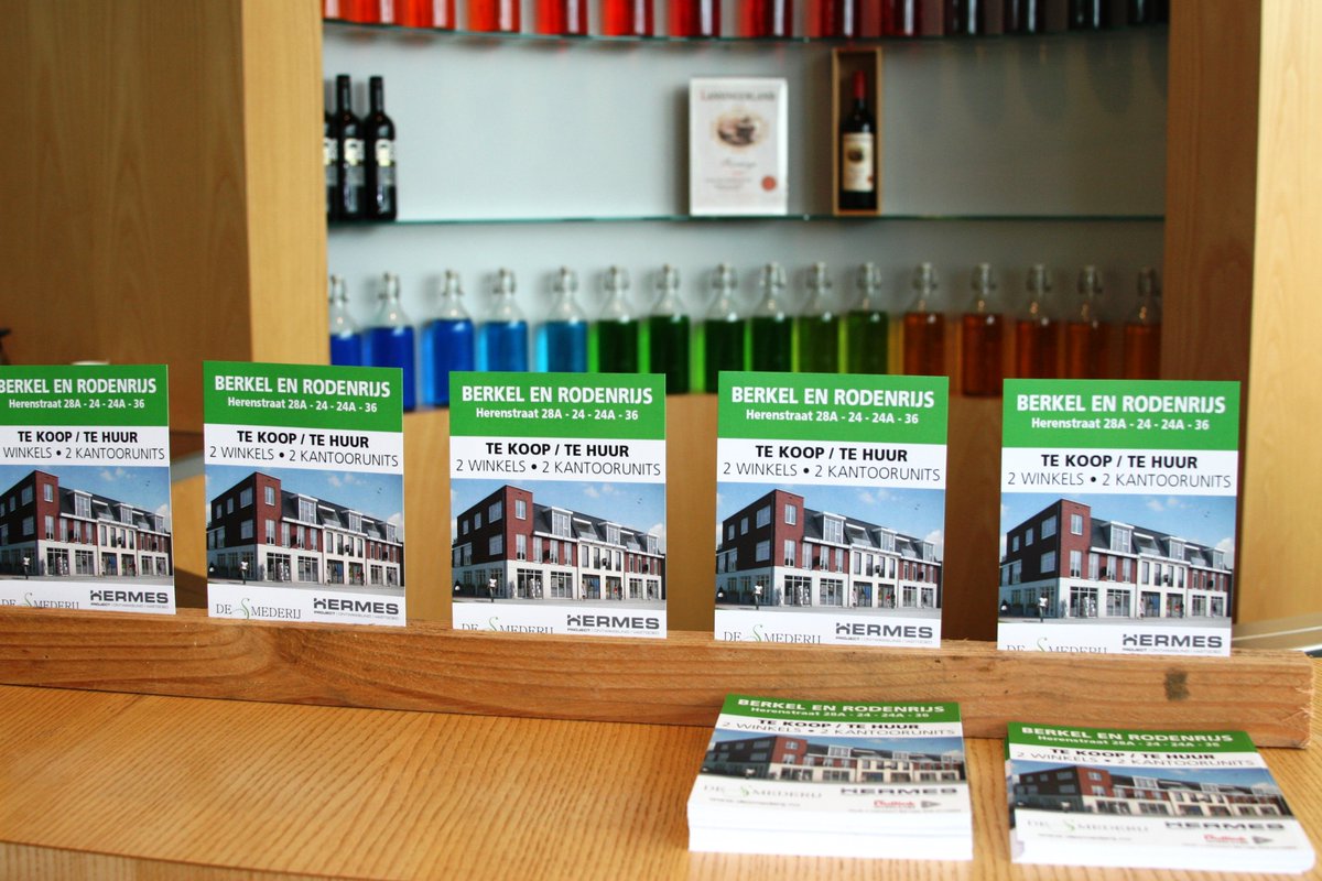 HermesProjectNL's tweet photo. Promotie winkels en kantoren 'De Smederij' op Startersspreekuur Lansingerland. Van Dullink Makelaars 010 5114455. https://t.co/3MrZyDMX3y