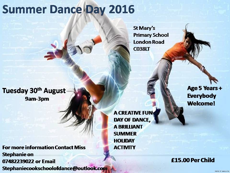 SCookSODance's tweet photo. Come along to our summer dance day for more info contact: stephaniecookschoolofdance@outlook.com #Colchester https://t.co/FEPiq0Z0jL