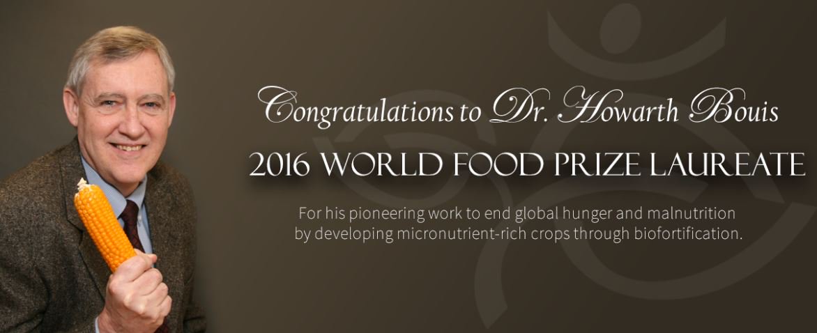 Glo_PAN's tweet photo. Sincere congratulations to Dr. Howarth Bouis @HarvestPlus on winning @WorldFoodPrize! #FoodPrize16 #biofortification https://t.co/m1bLtAlL3w