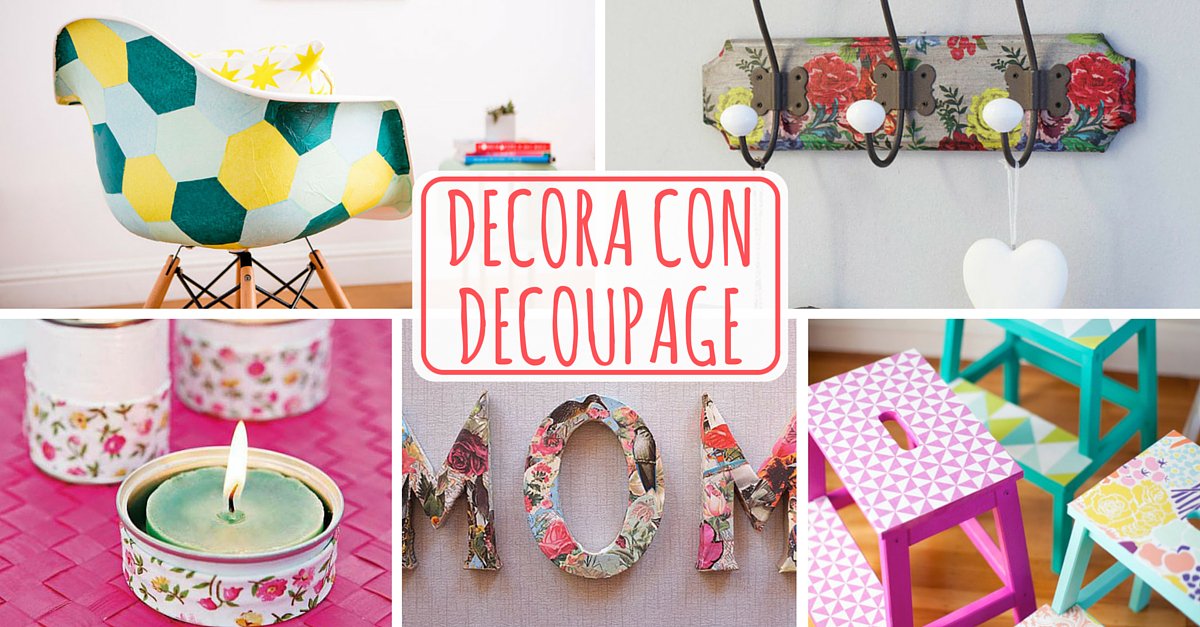Handfie's tweet photo. ¿Te gusta el 'decoupage? Ojo a estas 15 ideas geniales para decorar con esta técnica ➜ https://t.co/sW8r0TaHRi #DIY https://t.co/5UgRS5p5CH