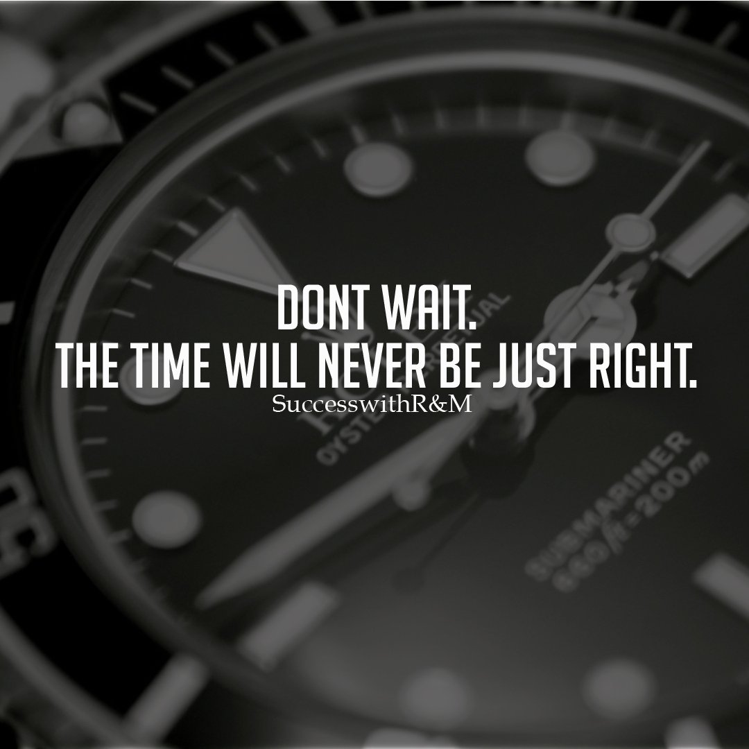 SuccesswithRM's tweet photo. The time in now! https://t.co/8lyEsNUBRG