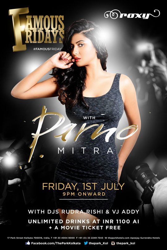 thepark_kol's tweet photo. This #friday party with #Tollywoods FAMOUS FACE @parnomittra only at @roxythepark @thepark_kol https://t.co/JNu2EF2Xra