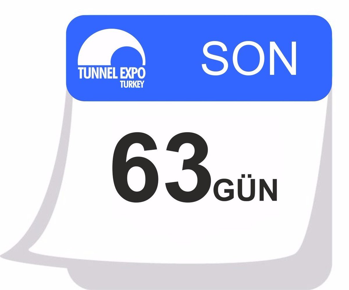 Tunnel Expo’ya sadece 63 gün kaldı. Siz de sektörün tek fuarında yerinizi alın. 
tunnelexpoturkey.com