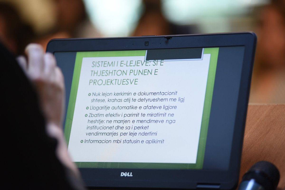 TinaGjermeni's tweet photo. Sistemi online për #lejet e ndërtimit thjeshton punën e #projektuesve. Në fund të Korrikut me firma elektronike. https://t.co/fZlrovymcx