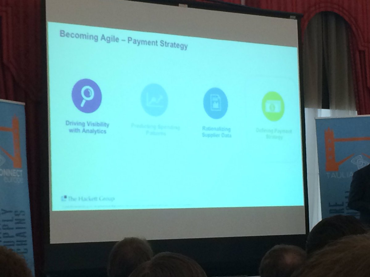AndrewAuden's tweet photo. From the Hackett Group, defining payment strategy is key for agility #tauliaconnect #perfectfitpayments @ixaris https://t.co/rgDD3a2Z61