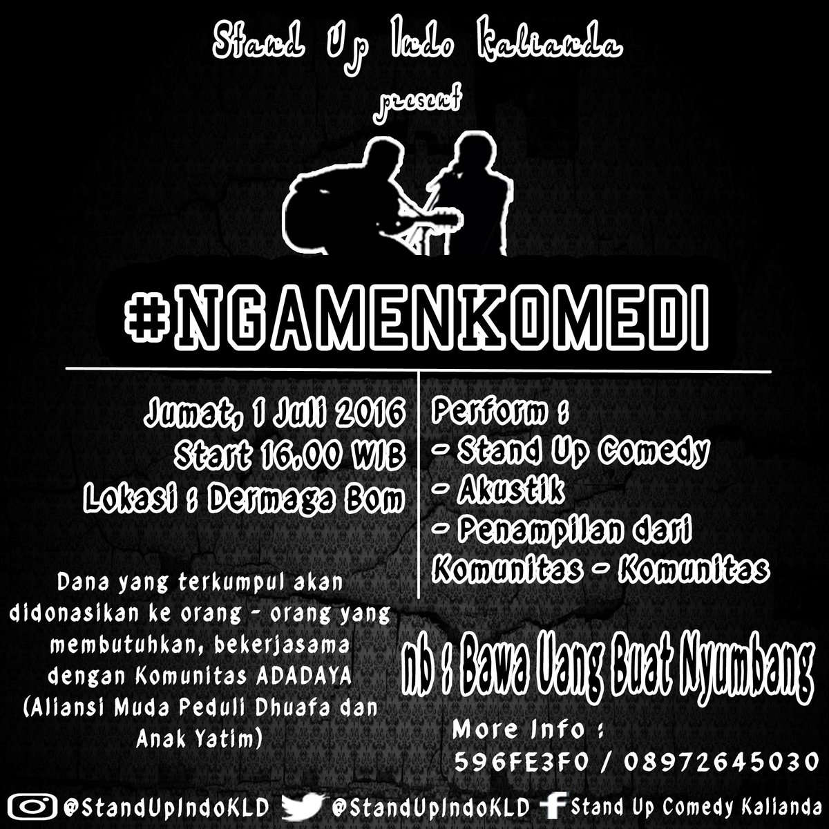 Yok merapat hari Jumat kita ngamen bareng...