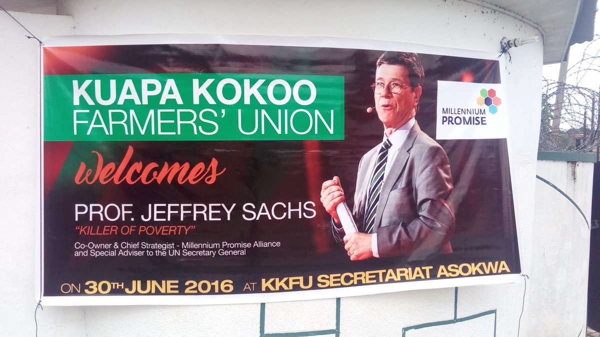 KuapaKokoo's tweet image. Jeffrey Sachs visits Kuapa KokGrowingStories. Kuapa management and Mr Sachs will hold discussions during the visit.