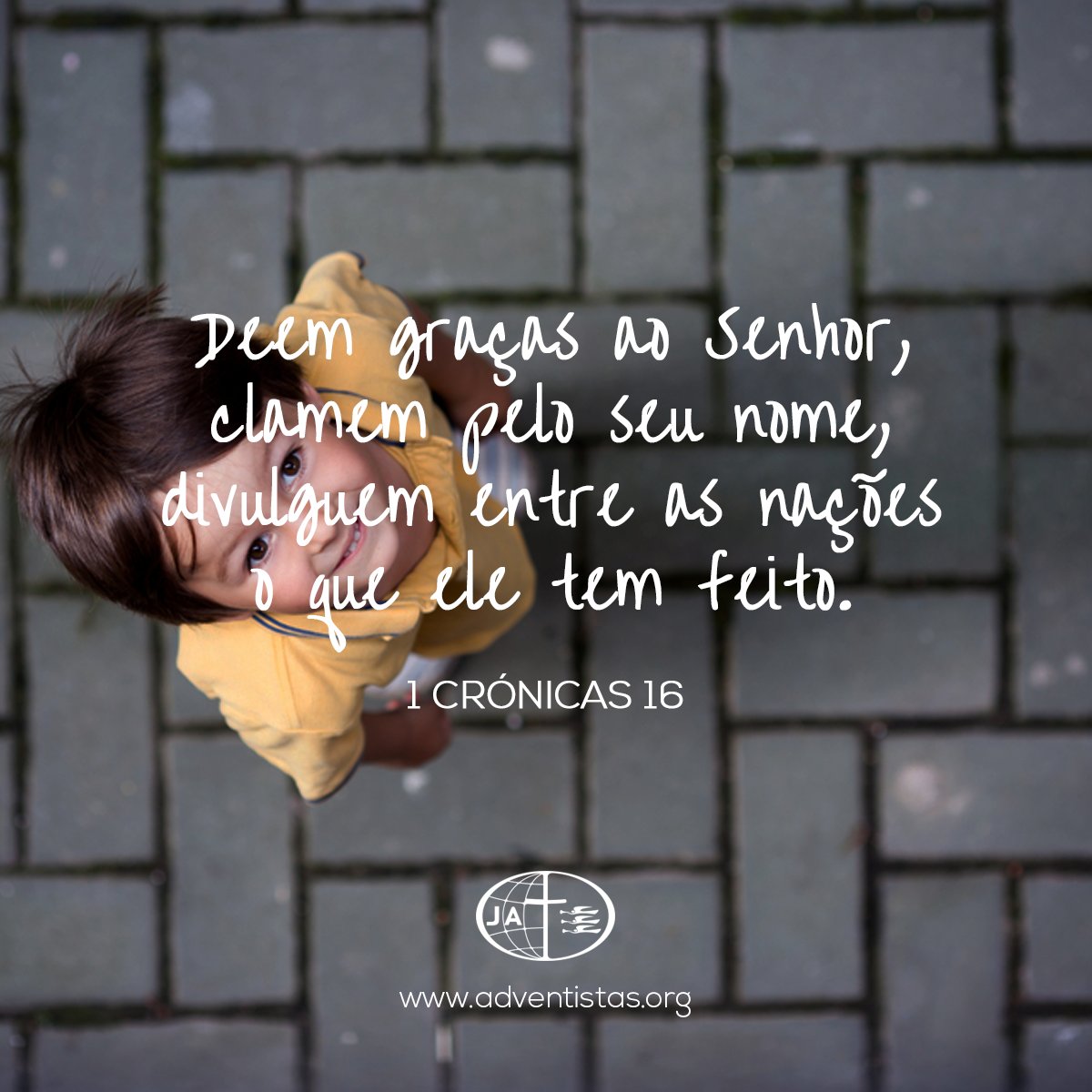MinisterioJovem's tweet photo. Dêem graças ao Senhor, clamem pelo seu nome, divulguem entre as nações o que ele tem feito :) 1 Crônicas 16:8  #RPSP https://t.co/cYjysaGyD9