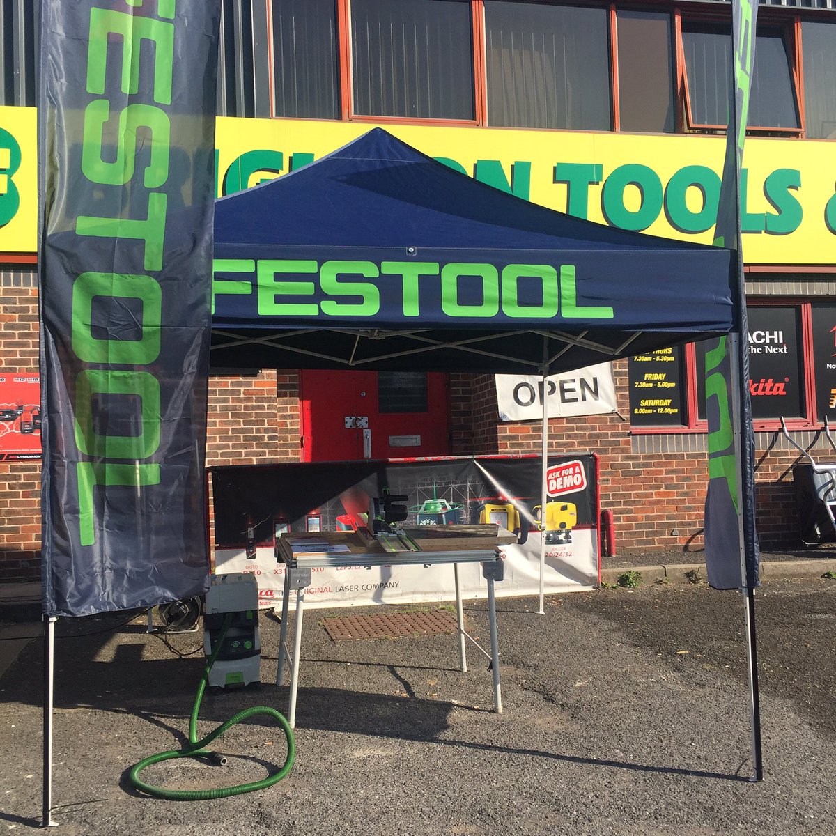 BrightonTools's tweet photo. Saturday is #FestoolSaturday and we are offering an extra discount on that day. Please use #Festool5 https://t.co/ECemzYScEj
