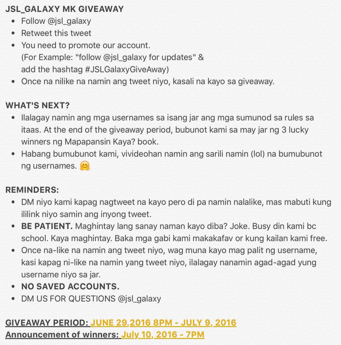 jsl_galaxy's tweet photo. Goodluck to all! 💚😃 

*note: one tweet per account
#JSLGalaxyGiveAway https://t.co/hPids77K1O