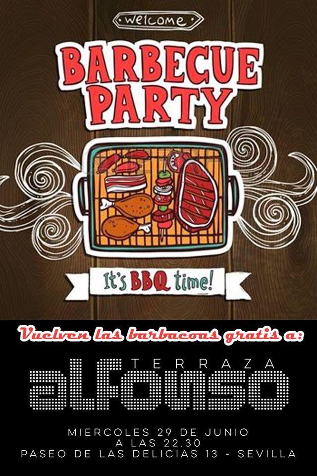 INAUGURACIÓN MIERCOLES TERRAZA ALFONSO, barbacoa gratis

Lista Dani Corredera 11:30 a 01:30

Reservados 693271698