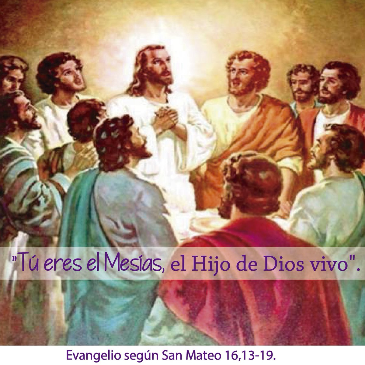 Resultado de imagen de Dijo Pedro a Jesús. Tu eres el Mesías el hojo de Dios vivo