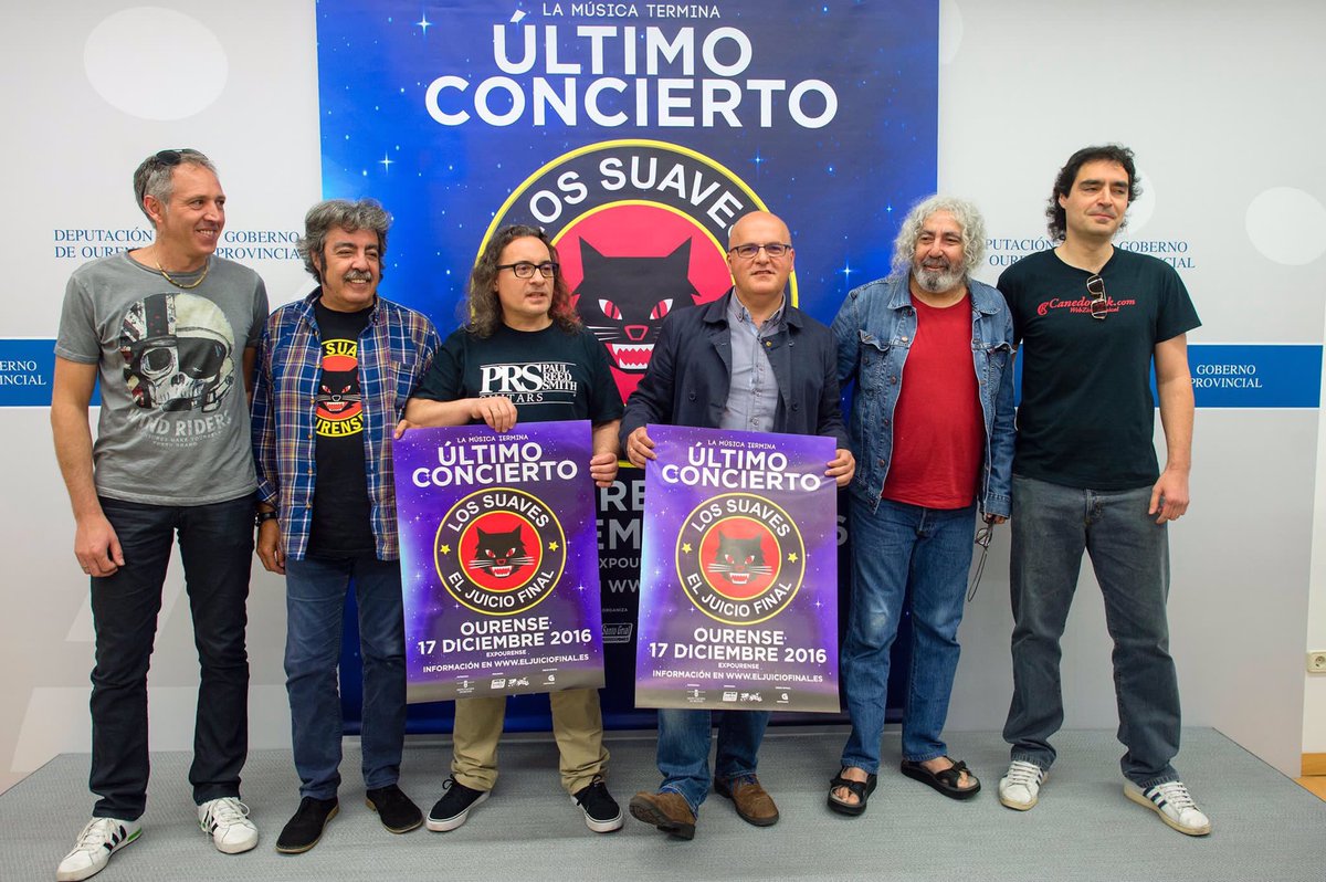 DeputacionOU's tweet photo. O grupo Los @suavesourense medalla de ouro da provincia, despídense dos escenarios en Ourense #TheBoysAreBackInTown https://t.co/YrxAnCAo7G