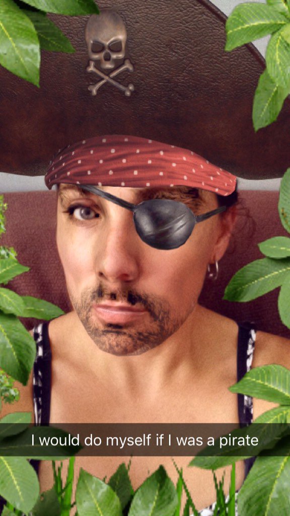 CamillaStenmark's tweet photo. I should have been born a pirate 😂 #piratefilter https://t.co/c2BxoCUWIf