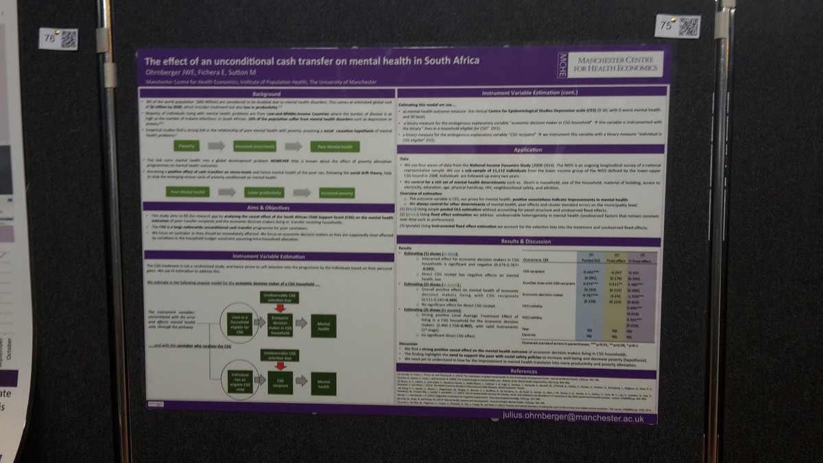(: presenting tomorrow @EllieFichera <a href="/MattXSutton/">Matt Sutton</a> and my work on #cashtransfers &amp; #mentalhealth  <a href="/UoMPSRS/">UoM PSRS</a> '16