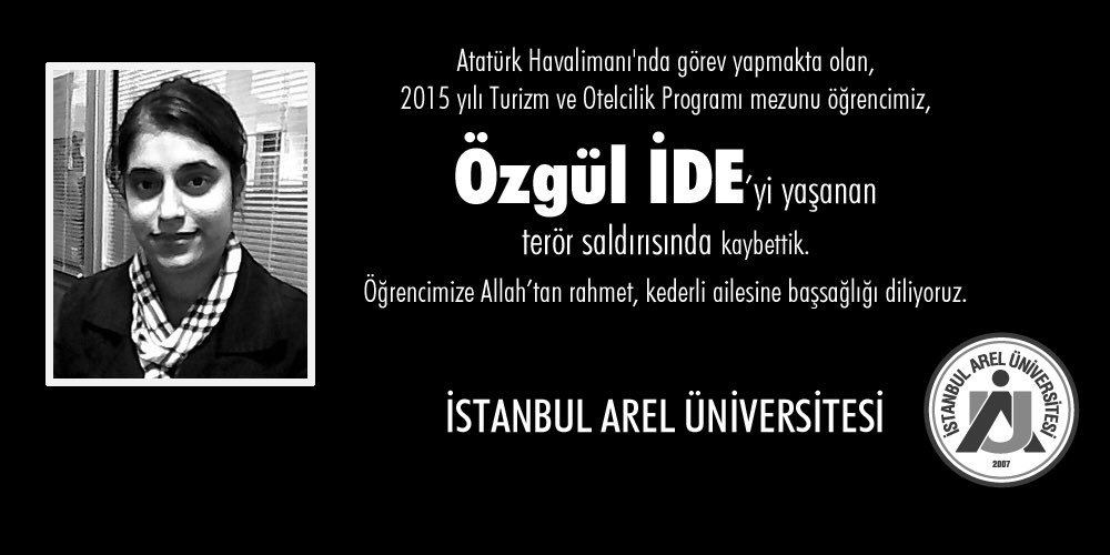 Atatürk Havalimanı'nda görev yapmakta olan, 2015 yılı Turizm ve Otelcilik Programı mezunu öğrencimiz++