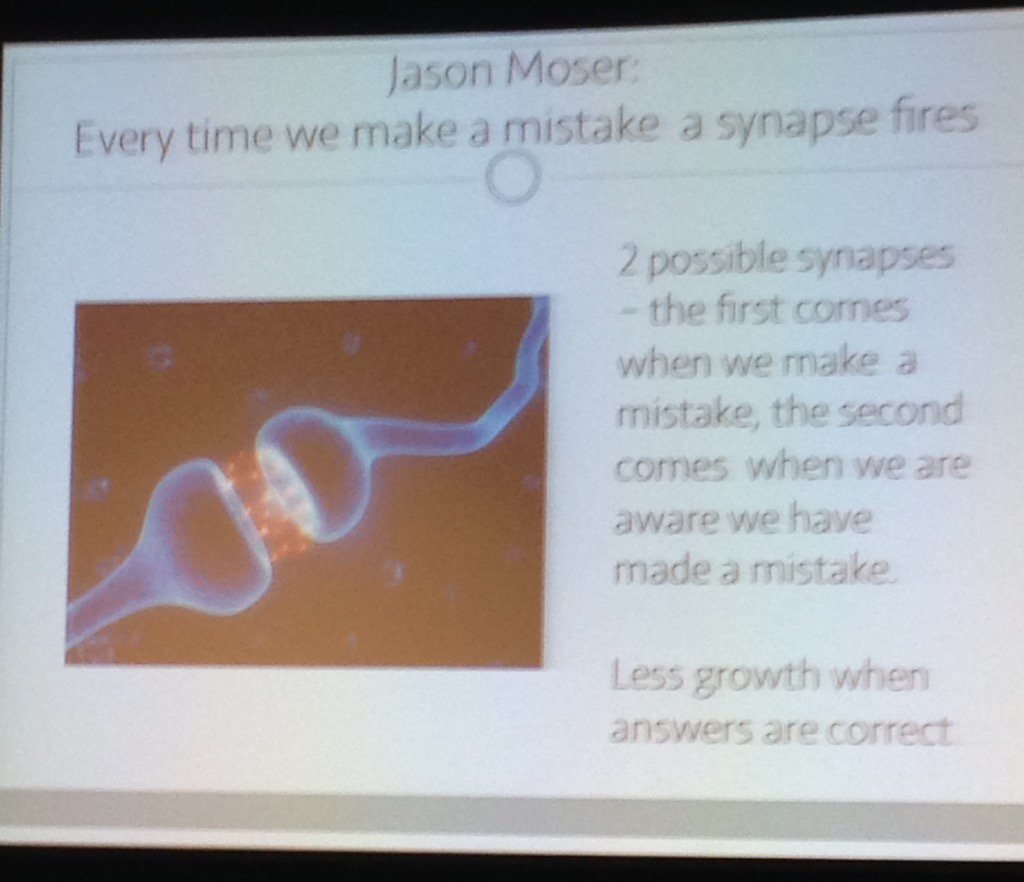 STEMGalGuzman's tweet photo. Mistakes grow your brain #growthmindset @WEinKaty #CAMT16 https://t.co/pLnFVkq9jO