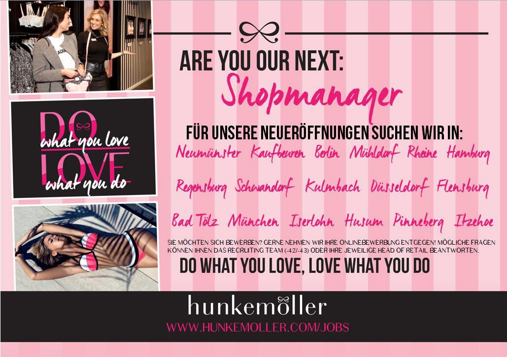 Become #Shopmanager with your true heart for #Fashion and #Service <a href="/Hunkemoller/">Hunkemöller</a> #retail #HKMjobs #sheropower