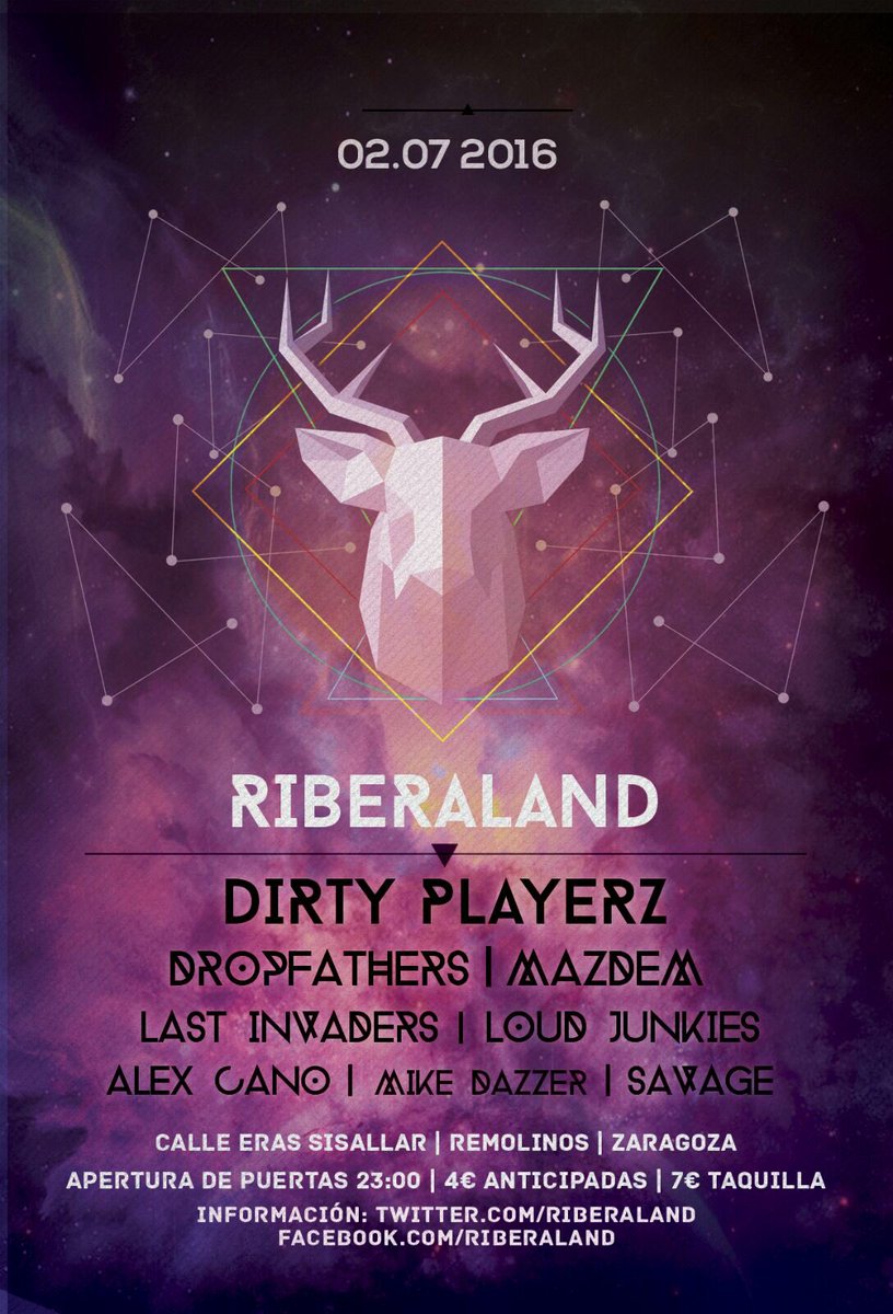 Nos vemos este Sábado 2 de Julio en <a href="/riberaland/">Riberaland</a> junto a un montón de artistazos y buenos amigos! 😎⚠️💥🙌🏽