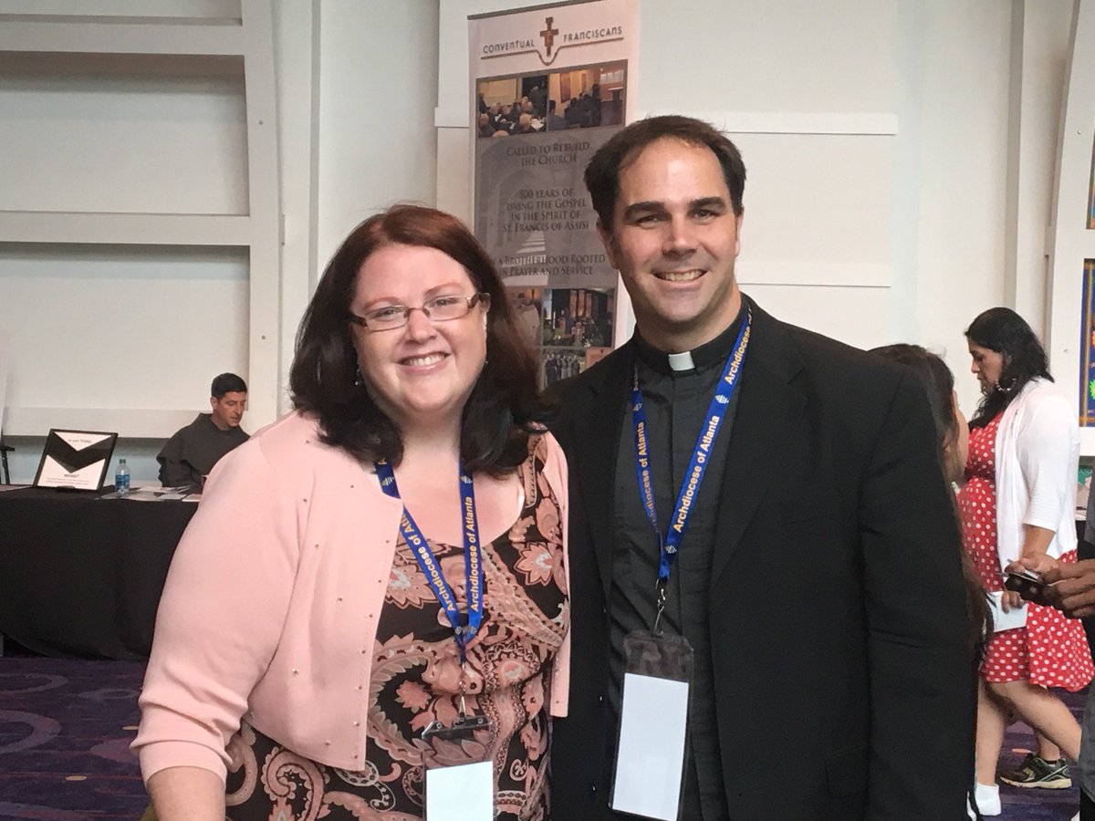 TheCatholicCast's tweet photo. ICYMI: Amber's chat with Catholic convert Father Donald Calloway at #ATLEC2016. LIsten here: https://t.co/l5dSMBfEEJ https://t.co/c4YHaofzj1